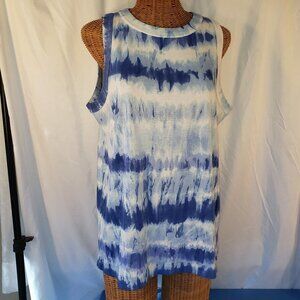 Chico's Women's Tie Dye Blue & White Tank Top - Chico's 3